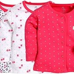 baby go Full Sleeve Set of 3 Regular Fit, Multicolour Tees Combo for Baby Girls(9-12M,Fushia)-picture-12