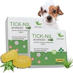 MUNCHOS Tick-Nil Advanced Anti-Tick and Flea Soap for Pets, with Aloe Vera and Neem, 60g, Pack of 2-image-38