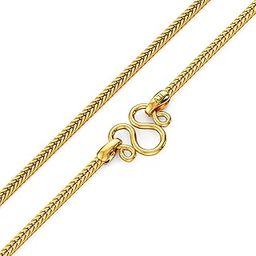 22k (916) Purity BIS Certified Dazzling Gold Chain For Women-image-31