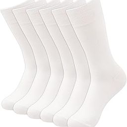 Men's Formal Solid Colored Calf Length/Crew Length Socks (Free Size) Made with Finest Cotton- Combo Pack. Comfort Fit Socks - Stylish, Durable, and Breathable Everyday Essentials. Pack of 6-image-20