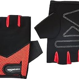 amazon basics Gym Gloves for Training and Exercise, L-38