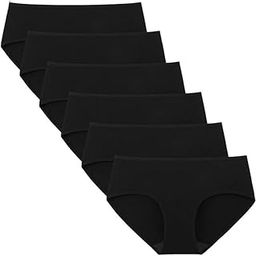 Women's Cotton Underwear, Multicolor Brief, Strechy Breathable Hipster Panties for Women, Ladies Underpants, Regular and Plus Size, Pack 6-image-63