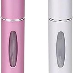 Travel Perfume Refillable Atomizer Containers, Portable Spray Bottle, Mini Size Bottle, Scent Pump Case, Empty Fragrance Spray for Traveling and Outgoing 5ml (2Pcs)-image-53