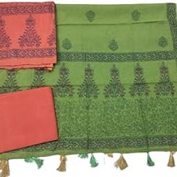 Taskeen Women's Unstitched Bhagalpuri Cotton Dress Material with Dupatta [Sucobelblu 2]-image-79