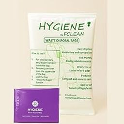 HYGIENE Leakproof Sanitary Disposal Bags Pack of 4 (25 Bags Per Pack, Total 100 Bags) for Used Sanitary Pads, Panty Liner, Tampons, Condoms-image-69