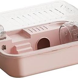LOOM TREE® Hamster Habitat Openable Top Portable Hamster Cage for Rats Hedgehog Gerbils Pink | Pet Supplies | Small Animal Supplies | Cages & Enclosure-image-67