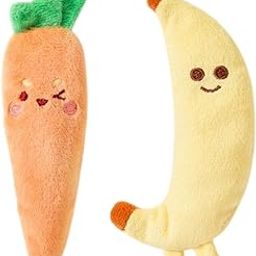 HEAVENGLOW 2Pcs Hand Grip Baby Toy Carrots Bananas Baby Doll for Children Birthday Gift-image-19