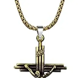 m men style Jesus Crucifix Cross Metal Locket | Christian Religious Necklace for Men & Women | Faith Gift Accessory Copper-picture-15
