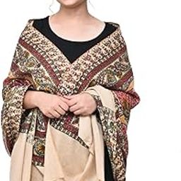 Floral Printed Soft Wool Shawl/Stole/Neck Wraps for Women and Girls for Winter Season Pack Of 1 (Random Color Design)-image-87