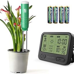 4-in-1 200ft Wireless Soil Moisture Meter for Plants with LCD Display, Tester for Moisture/Temperature/Sunlight/Time,Soil Test kit for Outdoor/Indoor Potted Plants,Gardening Gifts, batteries Included-picture-29