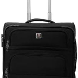 Cosmos Soft Cabin Size Overnighter Laptop Travel Luggage Trolley Bag for Men & Women, Push Button Trolley Handle, 360° Rotatable Wheels, 3 Dial Lock, Quick Access Pockets (45L) Black-image-23