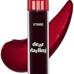 ETUDE Dear Darling Water Gel Tint for Lips, Eyes & Cheeks| Moisturising Lip Gloss| Non-sticky, Long Lasting, Waterproof, Smudgeproof|Korean Lip Tint| RD302-Dracula Red- 5g-14
