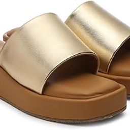Metallic Flatform Platform heels-image-0