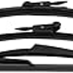 Windshield Wiper Blade Kit, Antiaging Car Windscreen Wiper Black Wearproof Front Rear for Upgrade Replacement for Corsa D 2006-2014-image-26