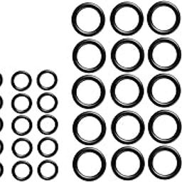 HEAVENGLOW 50Pcs Power Pressure Washer O Rings Seals Attachment Tools Black Replacement-image-55