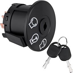 REFITIAL Lawn Mower Ignition Switch Compatible with MTD Craftsman Ariens Bad Boy Zero Turn Lawn Tractor 925-04659 725-04659 John Deere GY00191 Craftsman LT2000 Huskee LT4200 Ignition Switch-1