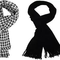 Mens and Womens 100&% Acro Wool Soft and Solid Muffler for Winter Season-image-82