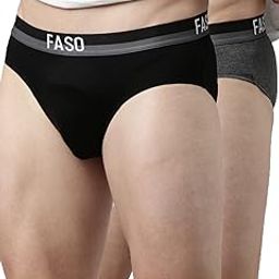 Faso Brief for Men Pack of 2, Premium 100% Super Combed Cotton Fabric, Ultrasoft No Marks Waistband Underwear, Twin Layered Breathable Innerwear, Solid Morden Fit, Lable Free-picture-23