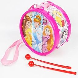 Ratna's Disney Musical Drum Junior Princess Printed Musical Instrument Toy Drum Set with 2 Sticks & Hanging Strap for Toddlers, Kids-10