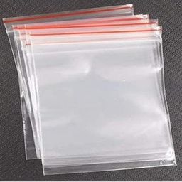 Jewelskraft Clear Plastic Zip Lock Bags, Strong and Durable, Easy Open Design, Anti-Extrusion Storage Pouches Pack of 100 (5 inches X 6 inches)-image-13