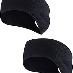 QKURT 2PCS Fleece Ponytail Headband, Lightweight Winter Headband Ear Muff Polar Sport Band for Women Running Yoga Skiing Outside Sport-image-52
