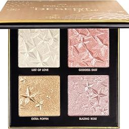 Daily Life Forever52 4 Color Palette Smooth Shine Highlighter Waterproof Long-Lasting Easy-To-Blend Shimmery Powder for Perfect Face Makeup (Desert Glow) DGH003-31