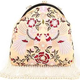 Women Beige Lovely Batuwa Handbag-image-5