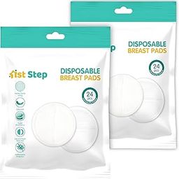 1st Step Honey Comb Lining, Super Absorbent Disposable Breast Pads Nursing Breast pad (48 Pcs Pack)-29