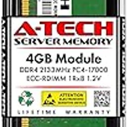 A-Tech 4GB DDR4 2133MHz PC4-17000 ECC RDIMM 1Rx8 Single Rank 1.2V ECC Registered DIMM 288-Pin Server & Workstation RAM Memory Upgrade Module (A-Tech Enterprise Series)-image-2