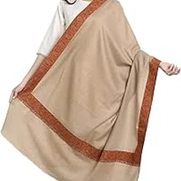 zamour Kashmiri Shawl for Women, Pashmina Style Paper Mache Embroidery Wool Shawls for Winter-picture-47