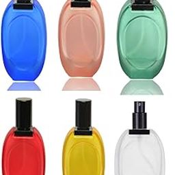 Hunky Dory 6pcs 30ml Empty Multicolour Forsted Glass Delicated Perfume Decant Spray Bottles with Pump and Cap For DIY Perfume, Essential Oils, Rose Water, Travel Use-4