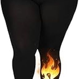 Fleece Lined Pantyhose Women Warm Fleece Lined Tights Winter Thermal Leggings for Women-image-10