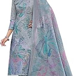 Women's Unstitched Premium Cotton Hand Embroidered Suit Material - Pure Cotton Printed Hand Embroidered Kameez II Cotton Bottoms II Cotton Malmal Printed Dupatta-picture-27
