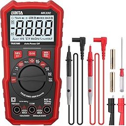 BINTA Digital Multimeter 4000 Counts with DC AC Voltmeter and Ohm Volt Amp Meter Tests Live Wire, Capacitance,Continuity, Diode Measuring and NCV-image-48