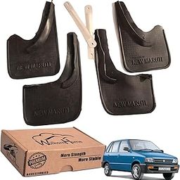 WolkomHome Car O.E Rubber Type Mud Flaps Mud Guard for Maruti Suzuki 800 car Maruti 800-21