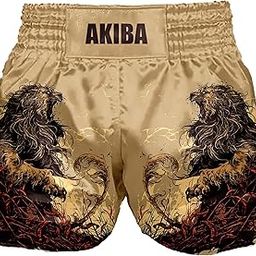 AKIBA Muay Thai Short Classic Men and Women Boxing Fighting MMA BJJ Gym Kick Boxing GAPPLING Martial-22