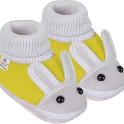 0 To 6 Months Baby Boys & Girls Cotton Rabbit Face Slip On Baby Booties-BT367-image-15