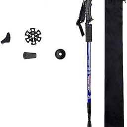 SARJAK Mountain Tech Lightweight Aircraft-Grade Aluminum Trekking Poles with Extended Down Grip Plus Tip Kit-image-6