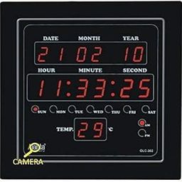 MatLogix Digital Spy Wall Clock 1080P Security Camera WiFi Enabled IP Cam for Home Office Showroom SD Card Support Upto 128GB-31