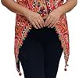 Navratri Special Tradiotional Pure Cotton Embroidered Waist Coat Blouse Style Kutchi Koti Jacket for Women-image-66