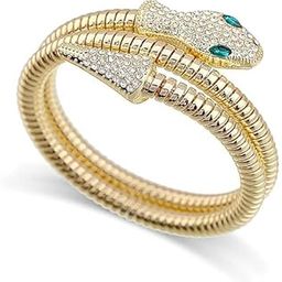 Snake Adjustable Bracelet Gold Plated Exaggerate Multilayer Snake Chain Bracelet For Womens-image-7