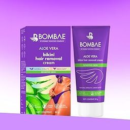 Bombae Aloe Vera Bikini Hair Removal Cream - 50g || Women-image-6