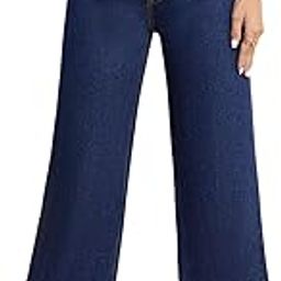 Women's Regular Fit High Rise Pant Baggy High Waist | Bell Bottom Jeans-image-34