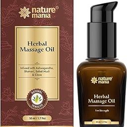 NATURE MANIA Lift-Up Oil for Men | Ayurvedic Body Massage Oil with Ashwagandha & Musli | 50ml-image-64