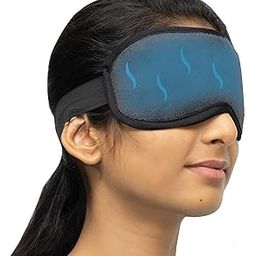 SandPuppy EyeFresh - Eye Mask With Cooling Gel (Pack of 2) | Eye Relaxing Mask with Cooling Gel for Men and Women | Ideal For Puffy Eyes And Dark Circles,Cooling Eyes, Dry Eyes,Pain Relief and Redness| Universal Fit with Adjustor | Antifreeze Gel Technology for Enhanced Eye Contact | Black | Gift for Women Men Mom Dad-20
