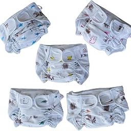 Tinycare New Born Baby's Cloth Nappies For Kids & Infants, Leakproof with Quick Dry Pad Nappy/Langot/Diapers (Pack of 3) Washable and Reusable-Size-L-1