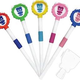 Adore Moomba Tongue cleaner with Safty case Best for child oral care, Multicolour (Pack of 1) ((Pack of 5) (Multicolor))-image-28