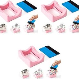 HASTHIP® Silicone Water Bottle Holder Tumblers Cradle Cup for Apply UV DTF Decals Vinyl DIY Customization Accessory Tool 3PCS-21
