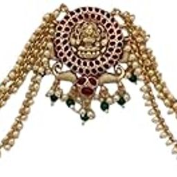 Bridal Lakhsmi Jewellery Set Wedding Hair Design Hair Pin Hair Jewelry For Women Hair Decoration Accessories Wedding Hair Braid Choti Hair Pin-image-98