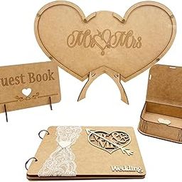 CALANDIS™ Wedding Guest Book Registry Visitors Sign for Party Decoration Wedding double love | Wedding Supplies-image-63
